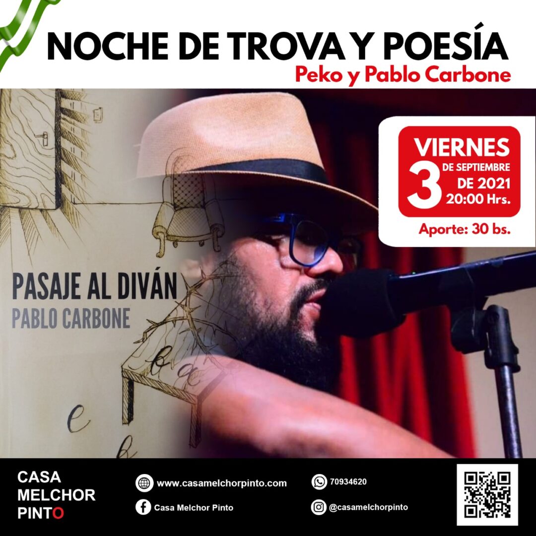 Noche de trova y poesia Pekos 3 sep 2021