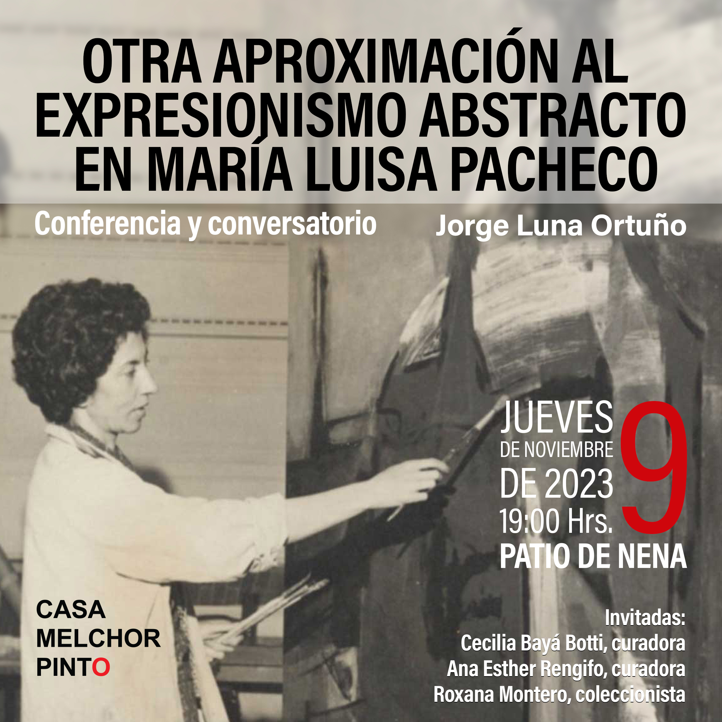 Conversatorio Ma Luisa Pacheco 9 nov 2023